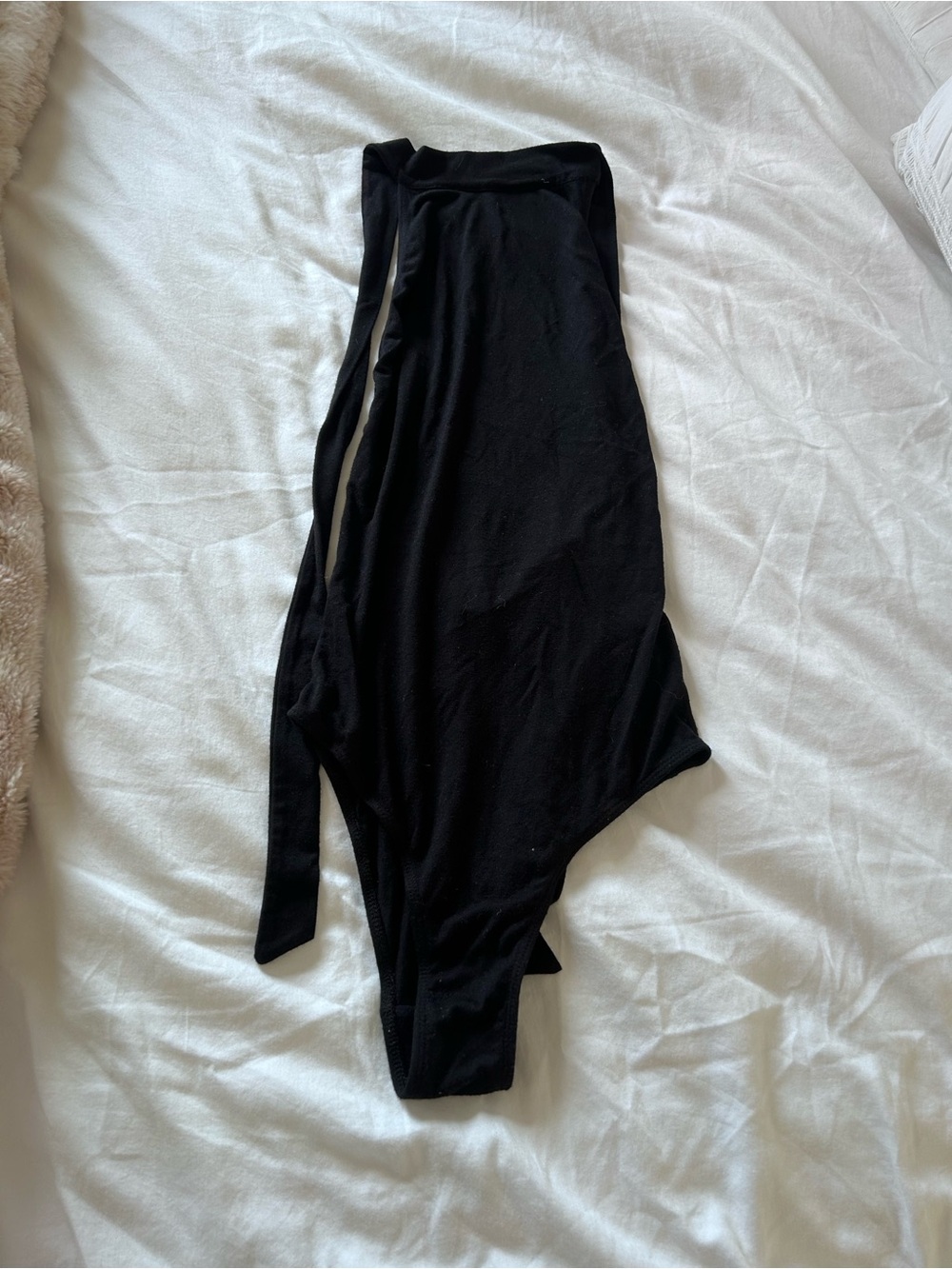 Planet Blue Black One-Shoulder Bodysuit
